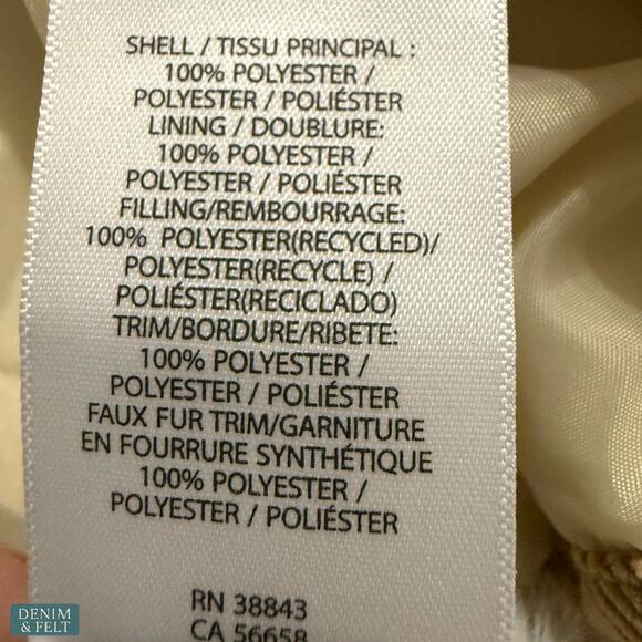 NEW Lauren Ralph Lauren Moda Cream Quilted Corduroy Trim Jacket Plus Size XXL - Picture 13 of 16